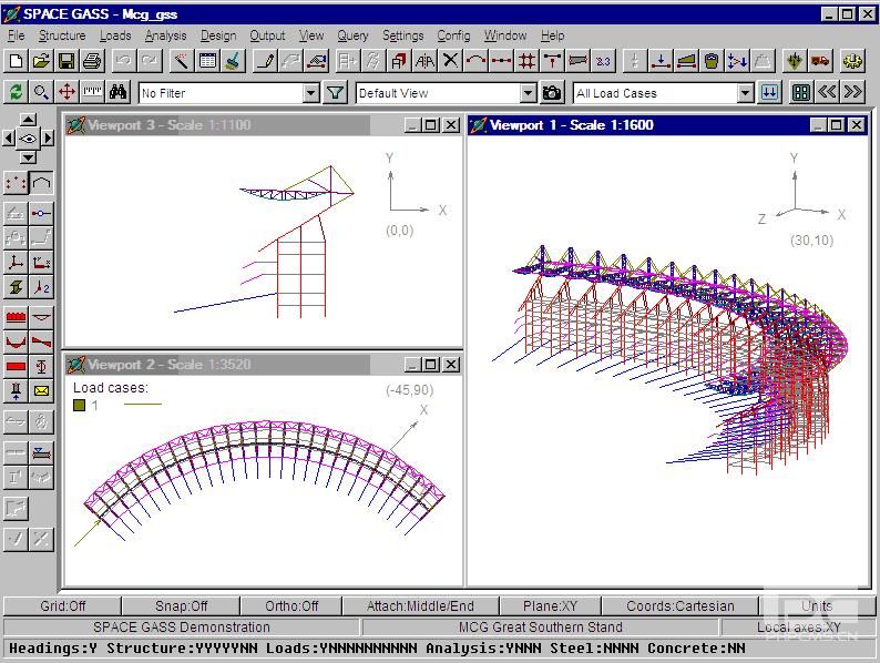 钢结构工程软件Space Gass